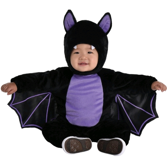 Amscan Infants Baby Classic Bat Halloween Costume 0 - 6 Months Kids Cute Cosplay - Picture 14 of 14